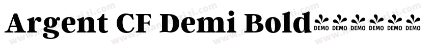 Argent CF Demi Bold字体转换